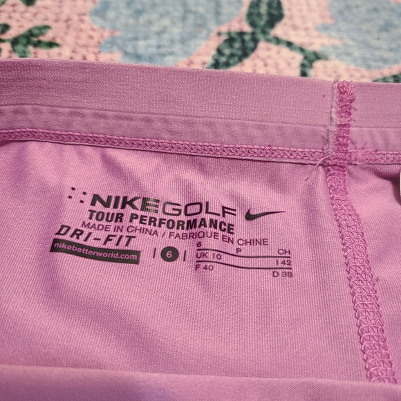 Nike Golf Tour Performance Women's Spandex Lavender Athletic Workout Shorts Sm - Picture 6 of 9